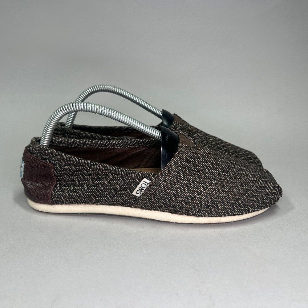 Toms Women's Size 8.5 Brown Slip On Loafers